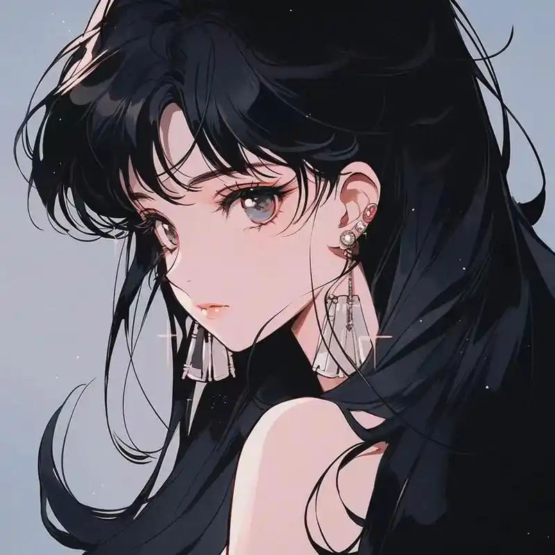 黑色系头像 丨动漫御姐女头 酷拽惹人爱#头像# #动漫头像和壁纸