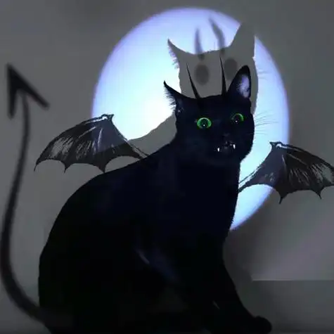 halloween限定头像黑猫惊魂夜恶魔之子