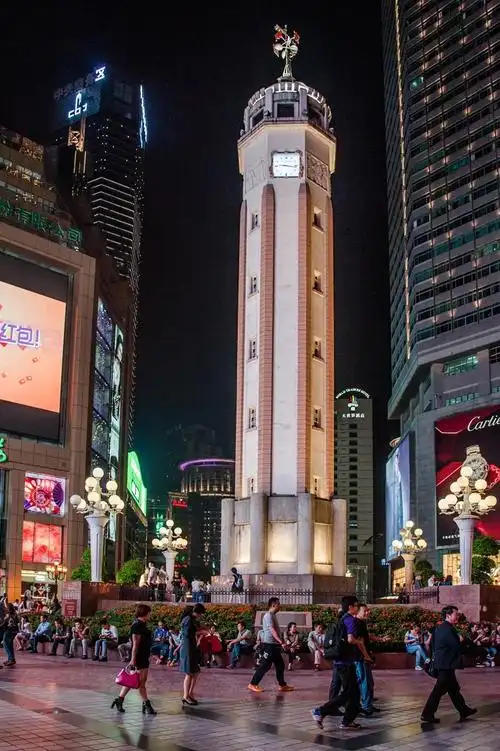 重庆解放碑广场夜景 (共 8 p)