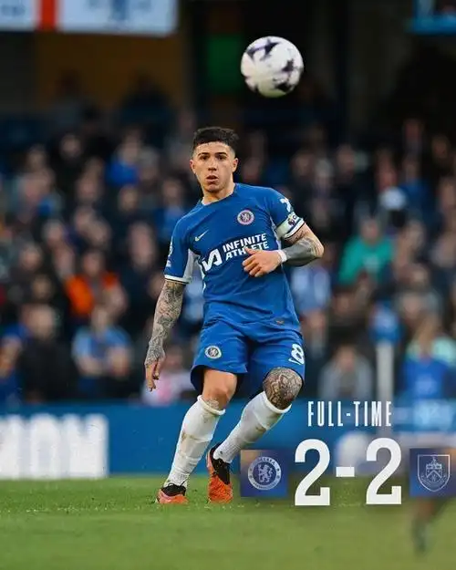 英超切尔西22十人伯恩利近4轮仅1胜帕尔默双响穆德里克造点