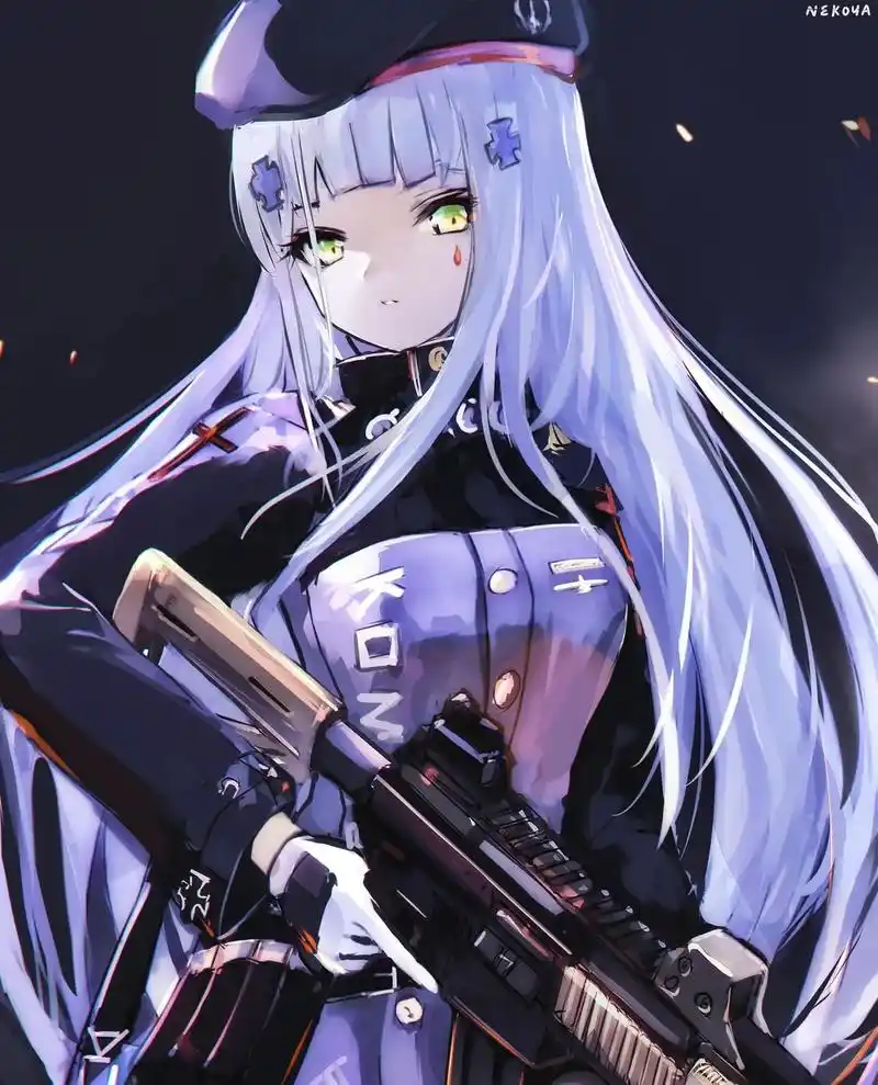 二次元 #少女前线 #hk416 @何必修养  - 抖音