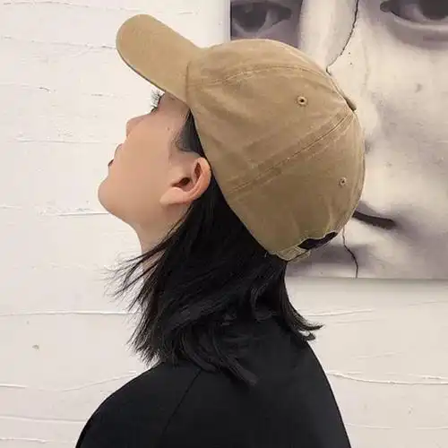 遮阳帽帽子女韩版学生鸭舌帽夏季潮男刺绣棒球帽百搭防晒遮阳帽黑色