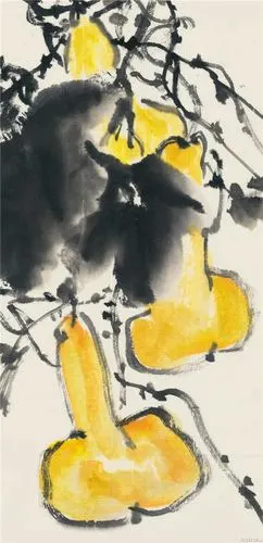 国画写意葫芦画法