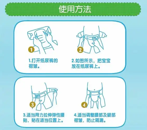 纸尿裤使用方法