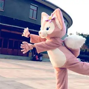 夏季 玲娜贝儿玩偶服人偶装粉色狐狸毛绒卡通演出服cos吉祥物定制