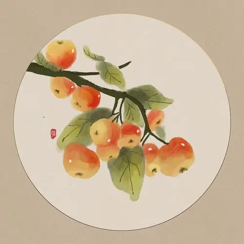 水墨画风 | 果子合集|插画|创作习作|疆无_ - 原创作品 - 站酷 (zcool