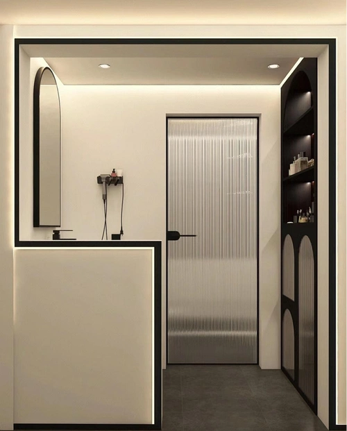 卫生间做半墙隔断设计,是近几年装修设计流行的趋势.