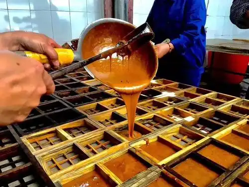 广西农家自家土法熬制的古方红糖