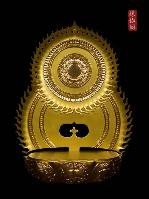 雕花背光佛像底座观音莲花金刚须弥火焰祥云木雕