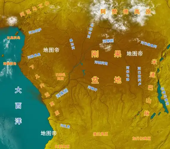 非洲水量最大的刚果盆地,为何有两个同名刚果的国家?