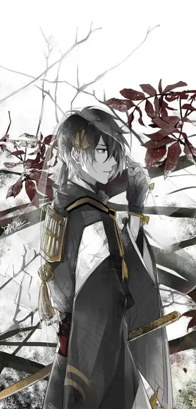 动漫,刀剑乱舞,三日月宗近,男生,帅气,壁纸,头像