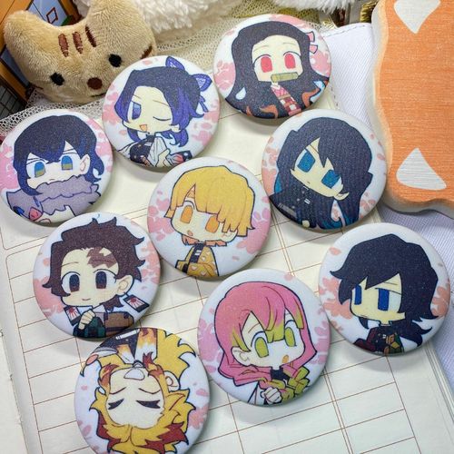 鬼灭之刃同人画师授权原创炭治郎弥豆子蝴蝶忍人物徽章