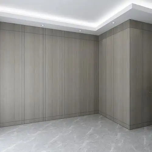 客厅极简风现代多层实木护墙板e0级免漆天然木饰面板北欧全屋定制