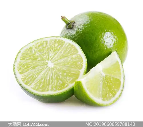 新鲜多汁的青柠檬特写摄影高清图片_大图网图片素材