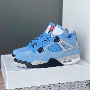 幂系ow联名aj4白帆蝉翼篮球鞋乔4气垫复古运动鞋男女同款学生跑步鞋潮