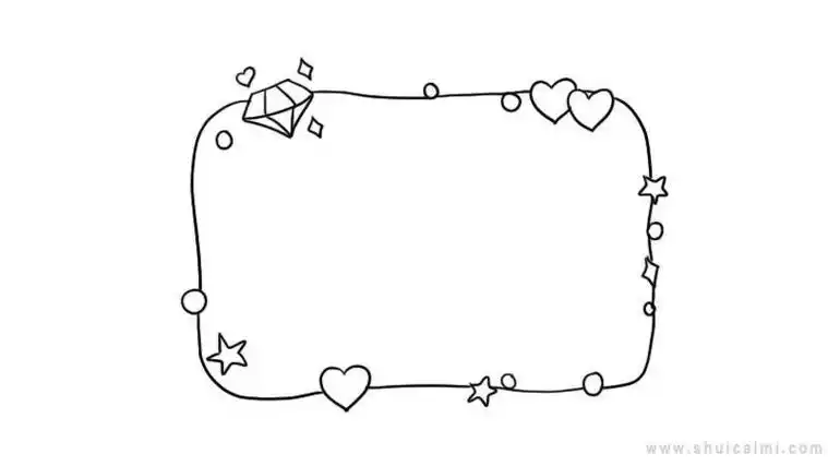 读书笔记花边边框简笔画怎么画