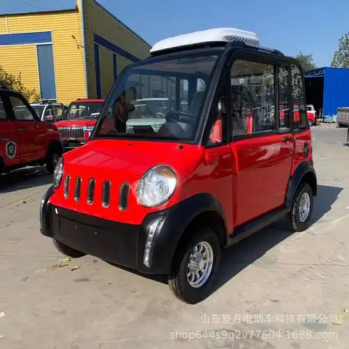 新款电动四轮车全封闭式女士成人新能源高速锂电汽车代步电车
