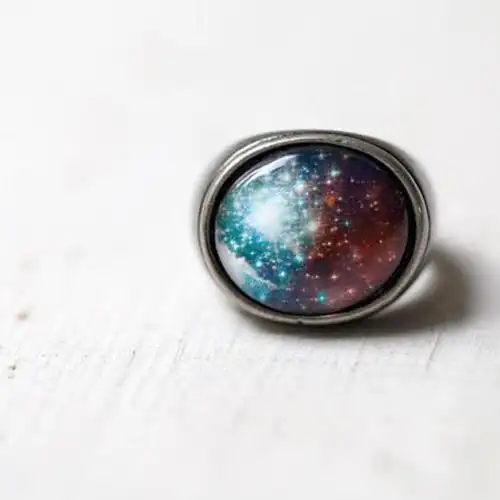 预订乌克兰设计师polina原创饰品丨宇宙星球系列丨星系戒指