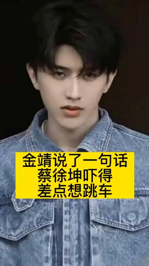 金靖说了一句话蔡徐坤吓得直接想跳车