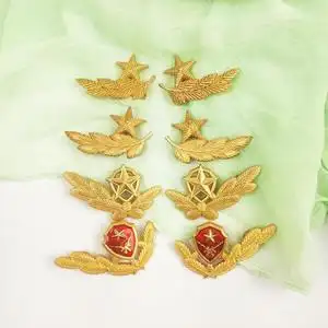 07海陆空领花单独正品军装夏常服橄榄枝松枝叶纪念品兵军恋军人