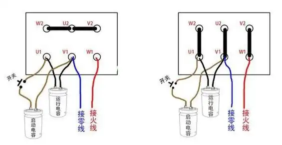 三相电机能改两相吗三相发电机怎么接两相电
