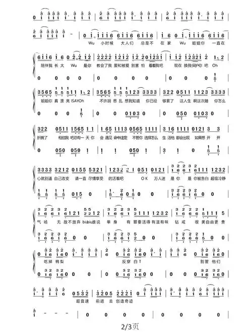 姐姐真漂亮简谱(tnt时代少年团)