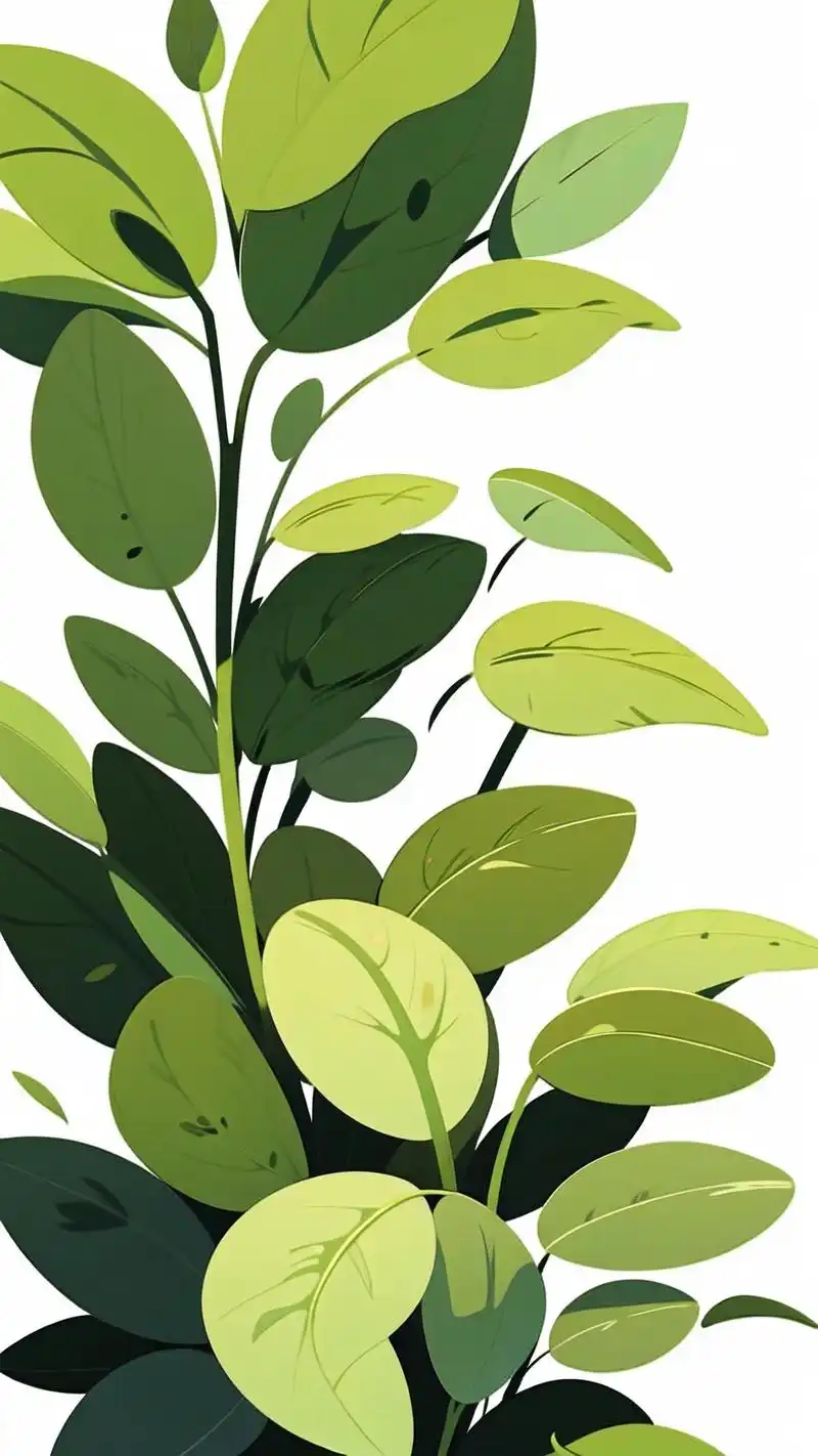 清新绿叶壁纸,简约而不失唯美95 这组清新绿叶壁纸真的太美了!