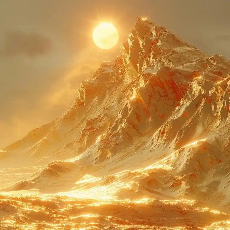 能量头像丨日照金山 光明  土 金