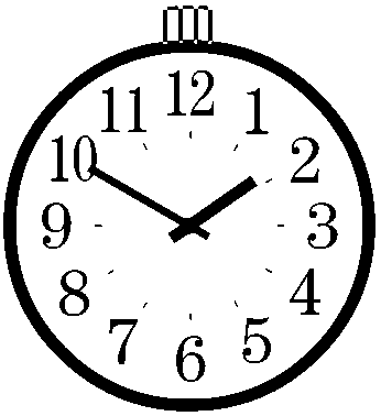 我们来认识时针和分针吧!