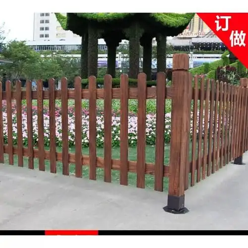 朵絮户外木防腐木碳化木园艺围墙篱笆木围栏护栏花园室外栅栏长