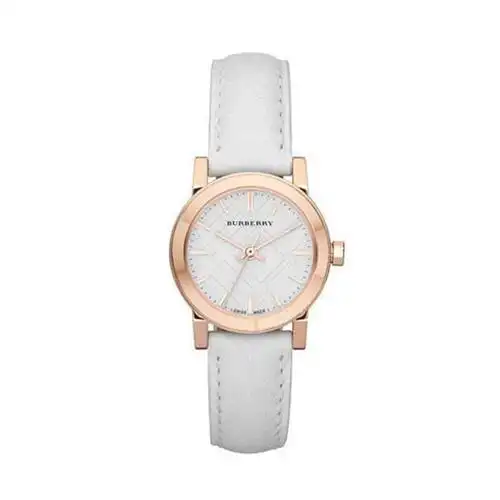 burberry博柏利手表休闲时尚皮革表带圆盘英女士手表女bu92069210