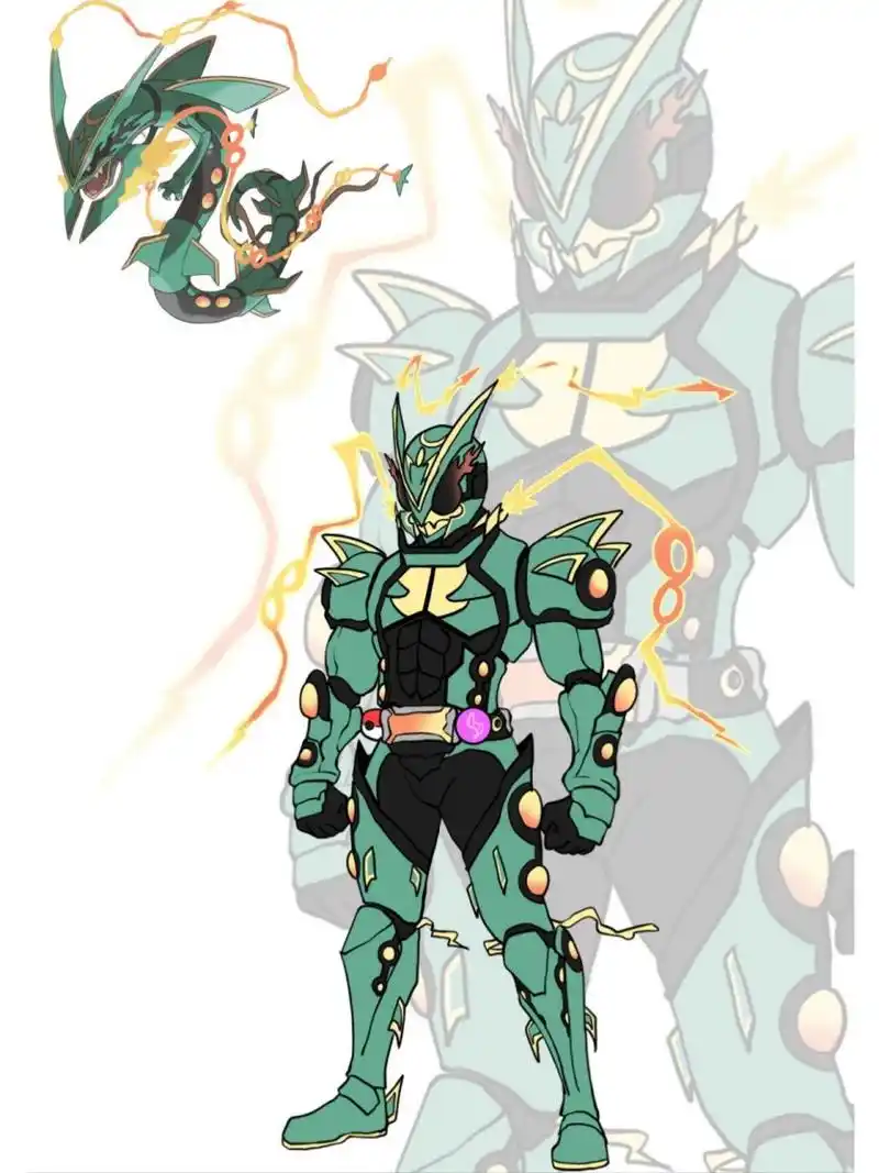 绘画日记|假面骑士x宝可梦 假面骑士裂空座!登场!