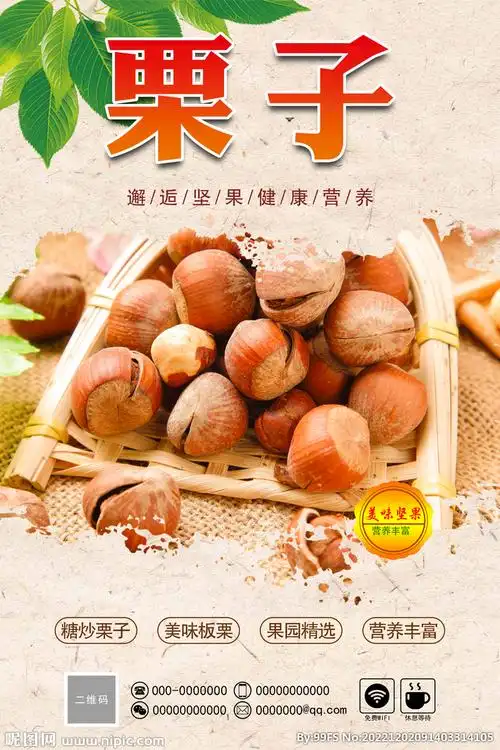板栗 设计图__海报设计_广告设计_设计图库_昵图网nipic.com