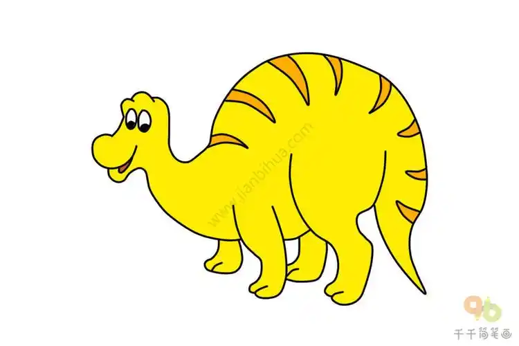 禽龙简笔画  简单易学