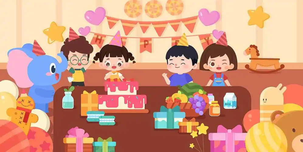 儿童插画《生日》