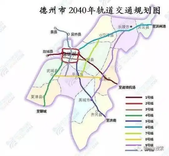 德州规划网上曝光德州市2040年轨道交通规划图