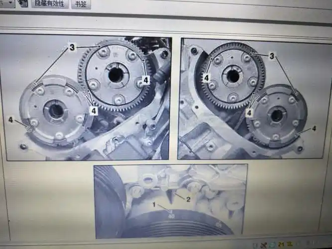 你好奔驰威霆272发动机正时怎么对是正确的