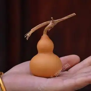 手捻葫芦天然龙头小葫芦铁包金摆件风水镇宅文玩烙画挂饰工艺品