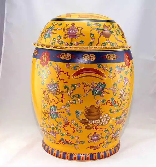 梅州雅田陶瓷厂家直销 陶瓷骨灰坛 聚宝坛 骨灰罐 殡葬用品批发零售