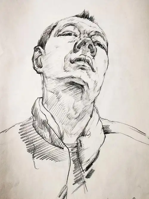 速写仰视练习|纯艺术|绘画|艺尘君_原创作品-站酷zcool