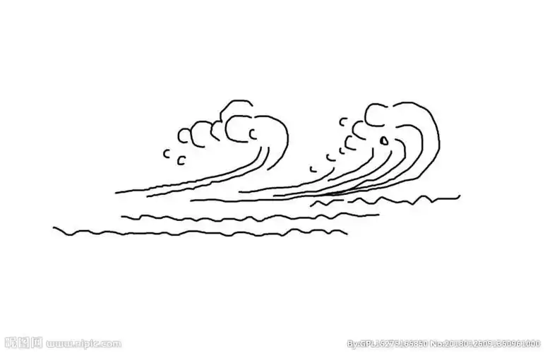 简单的海浪简笔画教程水波纹儿童的简笔画超声波水波的简笔画手绘