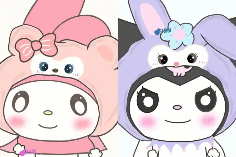 是可爱的库洛米和美乐蒂呀