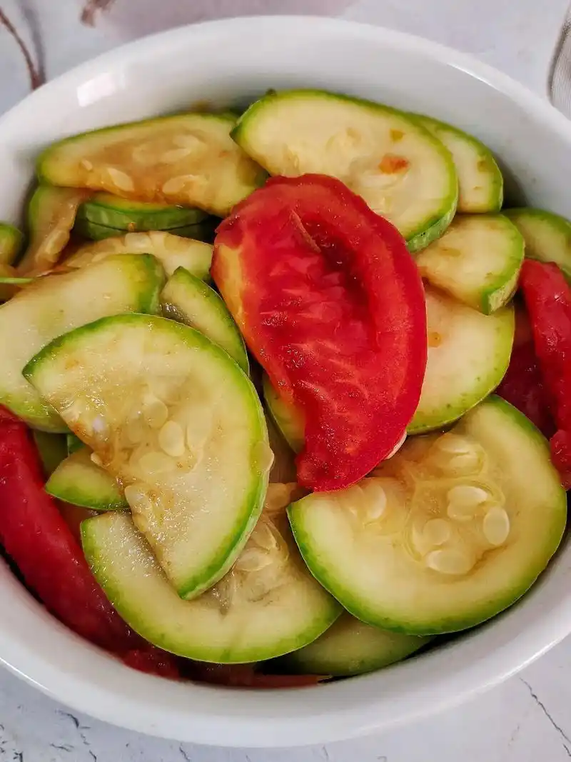 西红柿西葫芦#抖音美食推荐官 #家常菜 #美食图文流量大赛 - 抖音