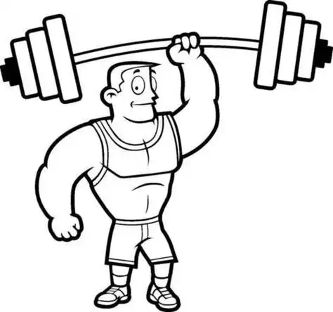 人举重简笔画
