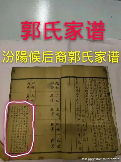 民国河北景县郭氏族谱共75页包老有喜欢的请私聊