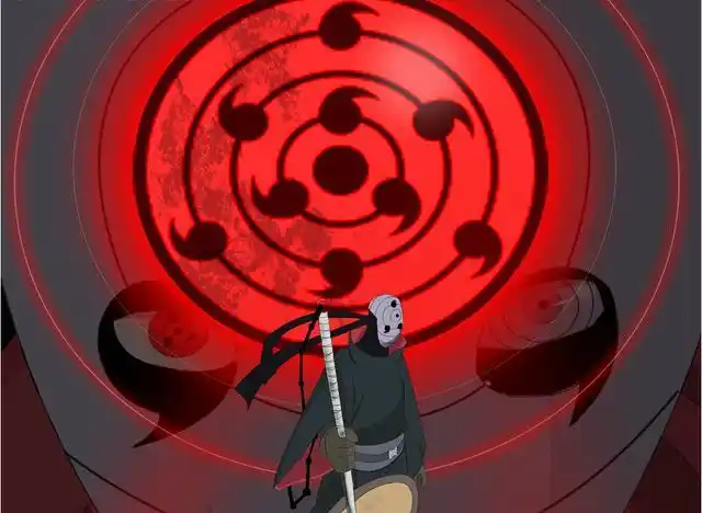 别天神号称最强幻术,是宇智波止水开启万花筒写轮眼之后寄生在眼睛里