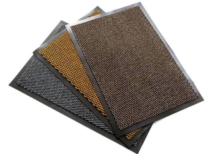 中国无纺布毡表面 pvc 背衬防滑转轮地毯门垫