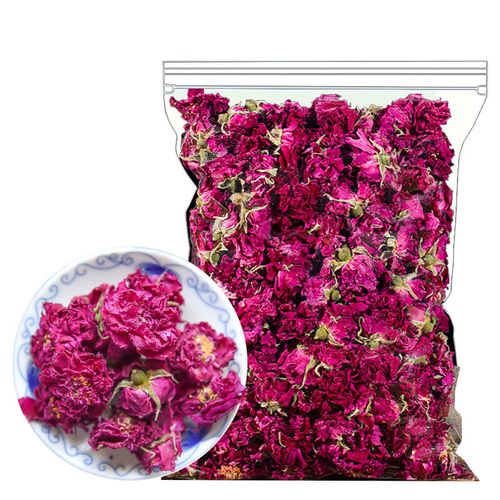 馨溪(xinxi)约250朵250g一袋 玫瑰花冠 平阴重瓣红玫瑰花冠王干大朵