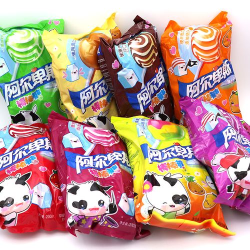 阿尔卑斯原味棒棒糖牛奶硬糖儿童节混合口味喜糖抖音网红零食糖果