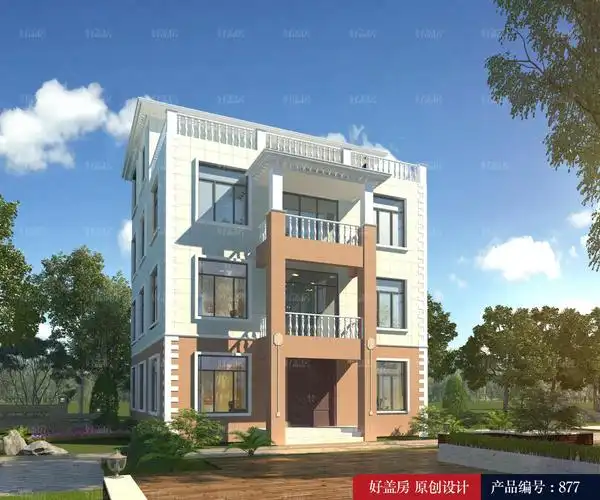 农村三层半楼房图片大全